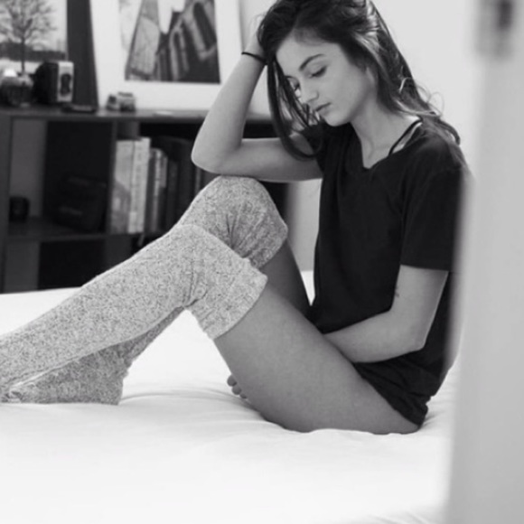 LAST SAGE⭐️ SAGE Cable Knit Thigh High Socks - Picture 5 of 14